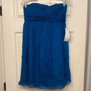 J. Crew Teal Silk Dress